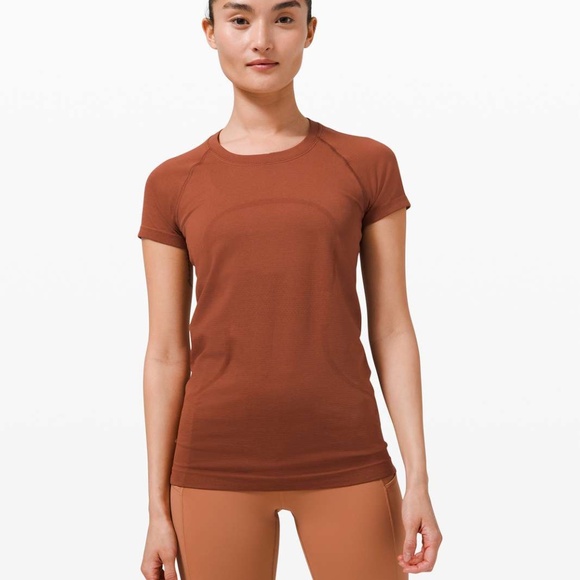 lululemon athletica Tops - Lululemon Swiftly Tech Short Sleeve 2.0 Dark Terracotta / Dark Terracotta